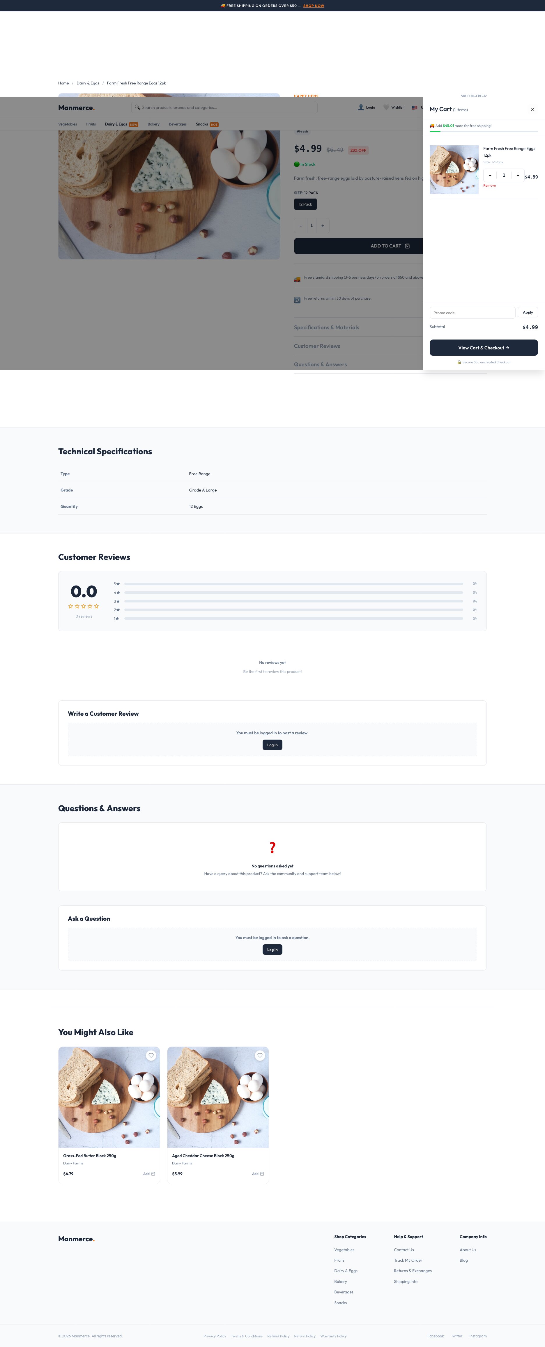 Manmerce - Interactive Add-to-Cart Slideout
